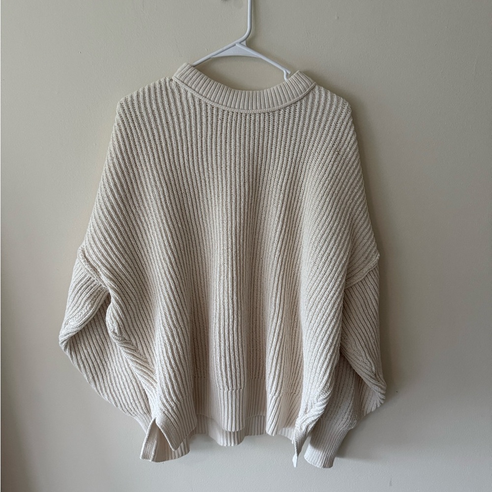 aerie Beyond Chenille Sweater in Toasted Coconut